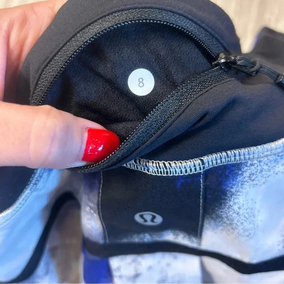 Lululemon Pace Setter Pleated Skirt Milky Way Galaxy Blue Marble RARE🦄 / 8T - Picture 14 of 16